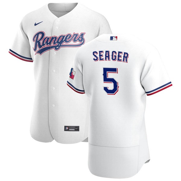 Men's Texas Rangers #5 Corey Seager Flex Base Stitched MLB Jersey-0