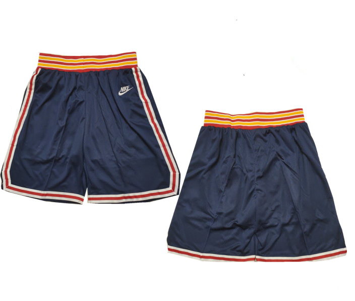 Men's Golden State Warriors Navy Shorts(Run Small)-0