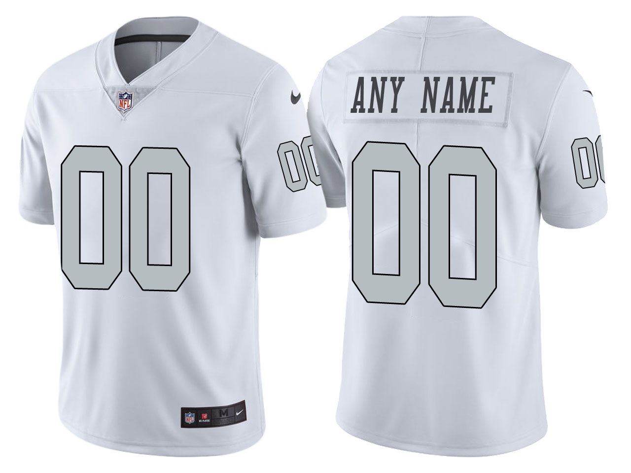 Men’s Oakland Raiders ACTIVE PLAYER Custom White Color Rush Limited ...