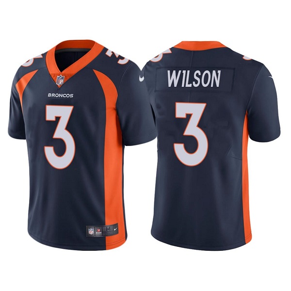 Men's Denver Broncos #3 Russell Wilson Navy Vapor Untouchable Limited Stitched Jersey-0